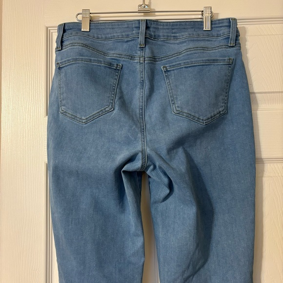 NYDJ Marilyn Straight Jeans Womens Size 10 Raw Hem High-Rise - Picture 4 of 14